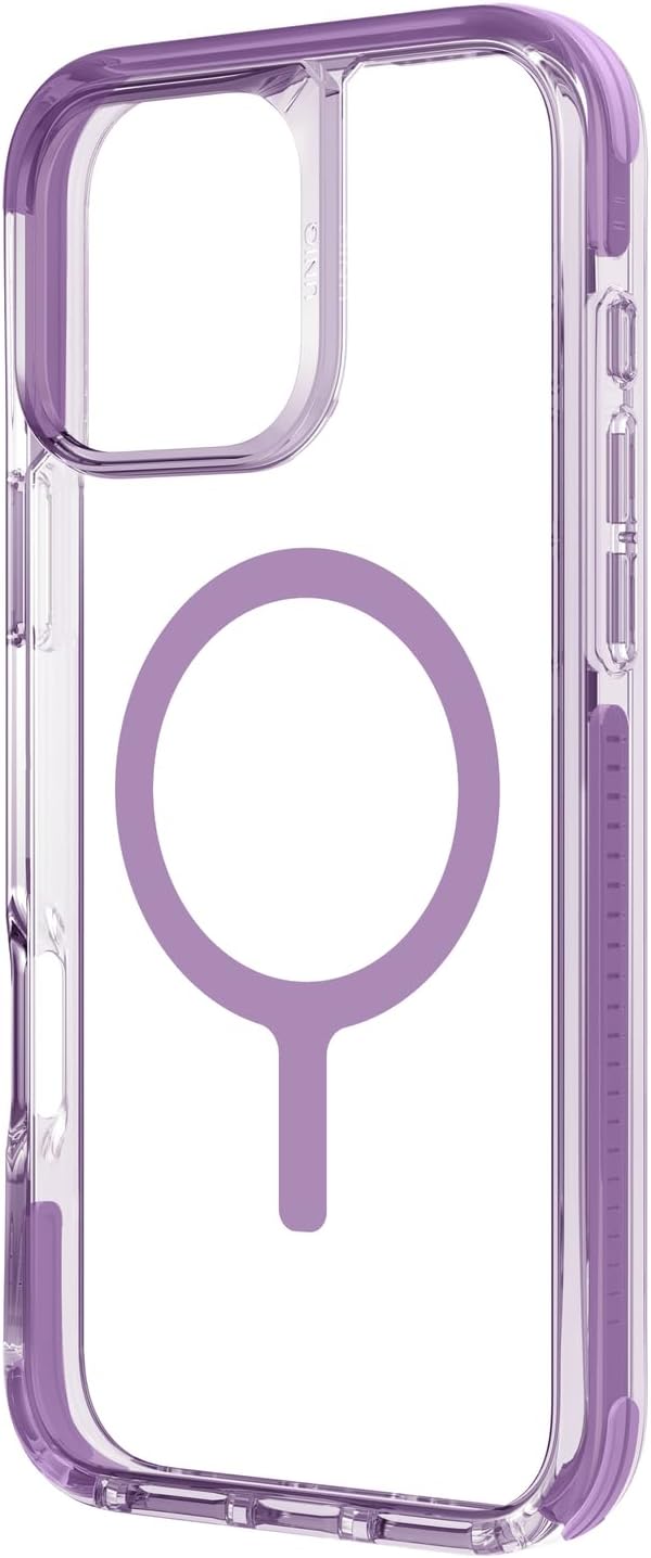 كفر UNIQ COMBAT لهاتف iPhone 16 6.1 MagClick لون Grape Pink