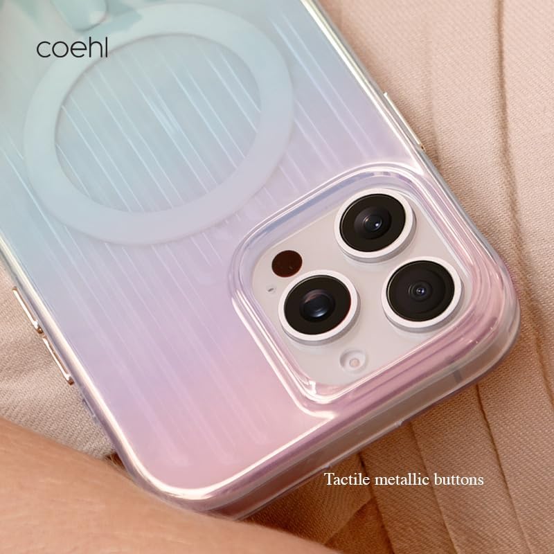 كفر UNIQ Coehl لأيفون 16 برو شحن مغناطيسي – Iridescent