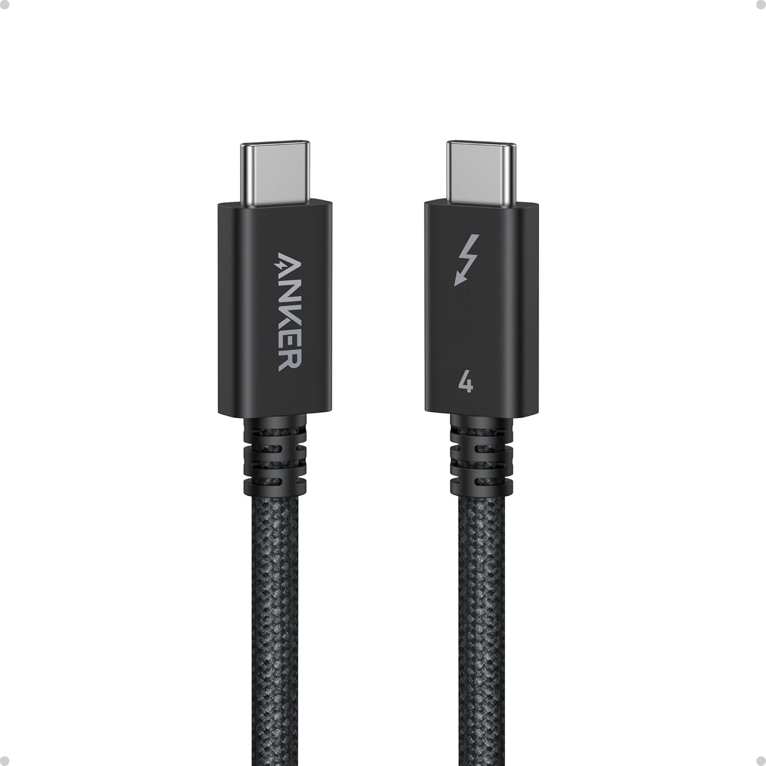 Anker Thunderbolt 4 Cable Ultra (3.3 ft/ 240W/ 40 Gbps/ Braided)