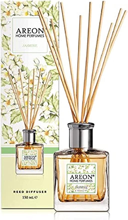 Areon Home Perfume Garden 150ml - Jasmine Fragrance, 10 Reed Sticks
