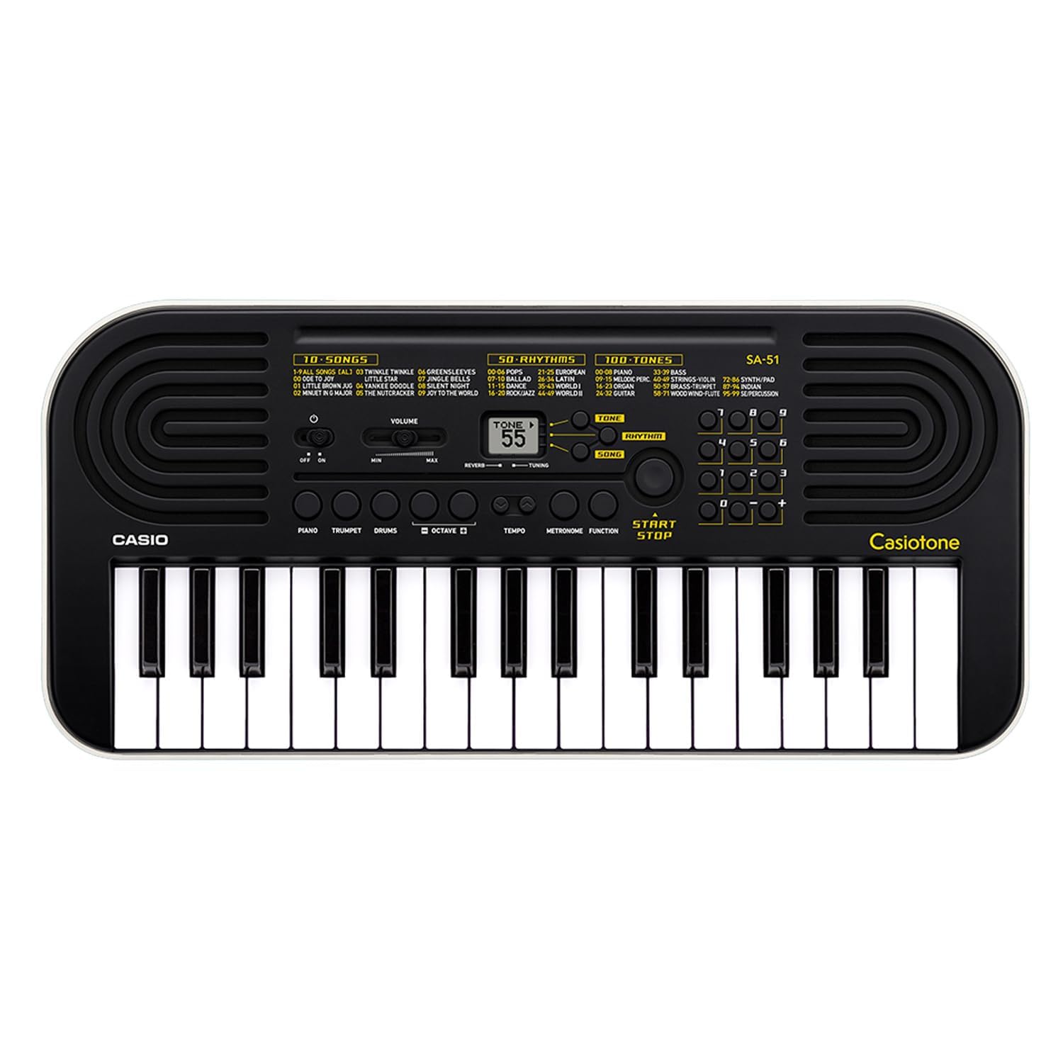 Casio tone Mini Keyboard with Piano tones - Black Casio tone Mini Keyboard with Piano tones - Black