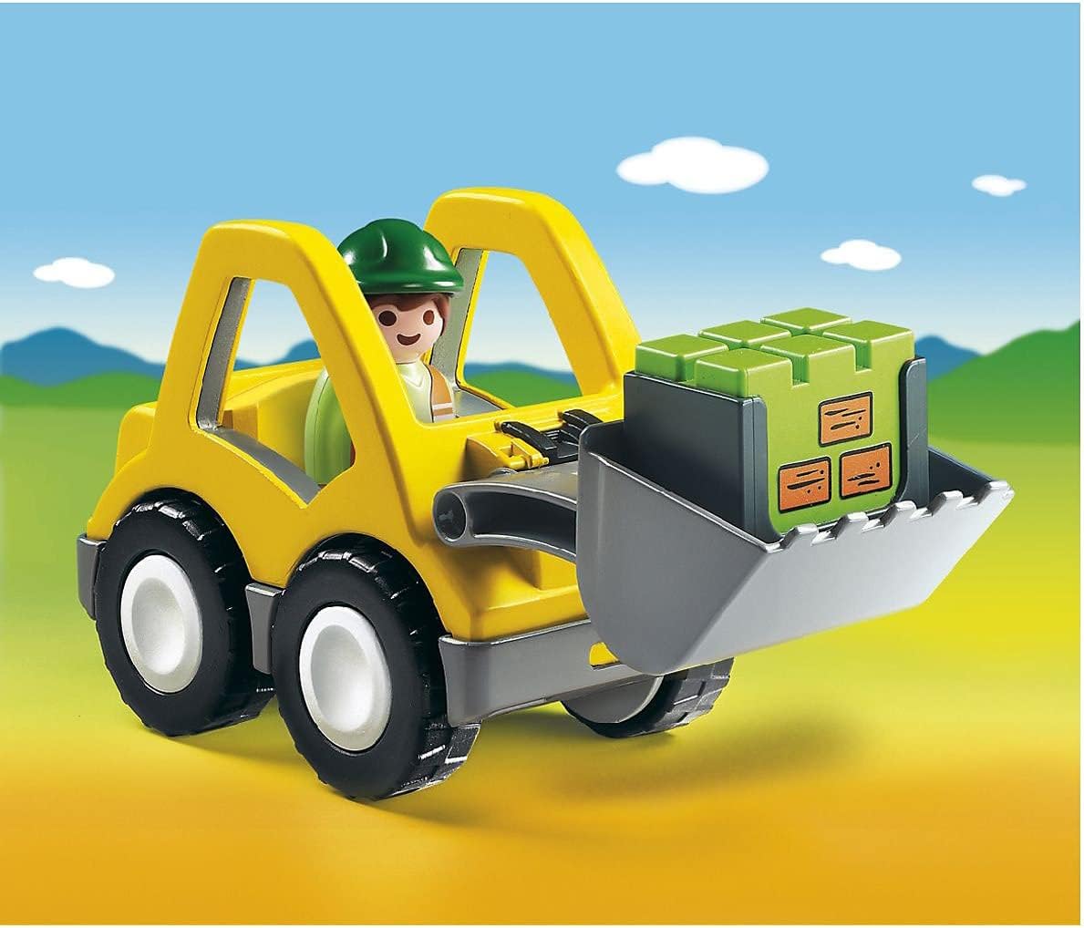 Playmobil 1.2.3 Digger - Safe Fun for Toddlers