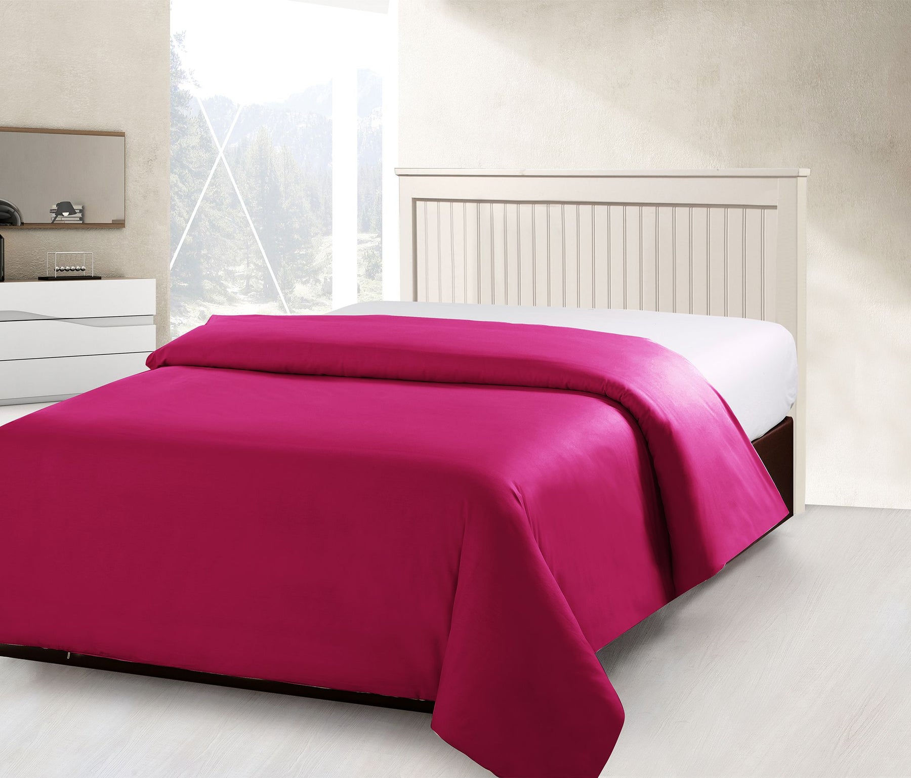 ARMN Vero Queen Duvet Cover – Dark Fuchsia, Soft & Chic