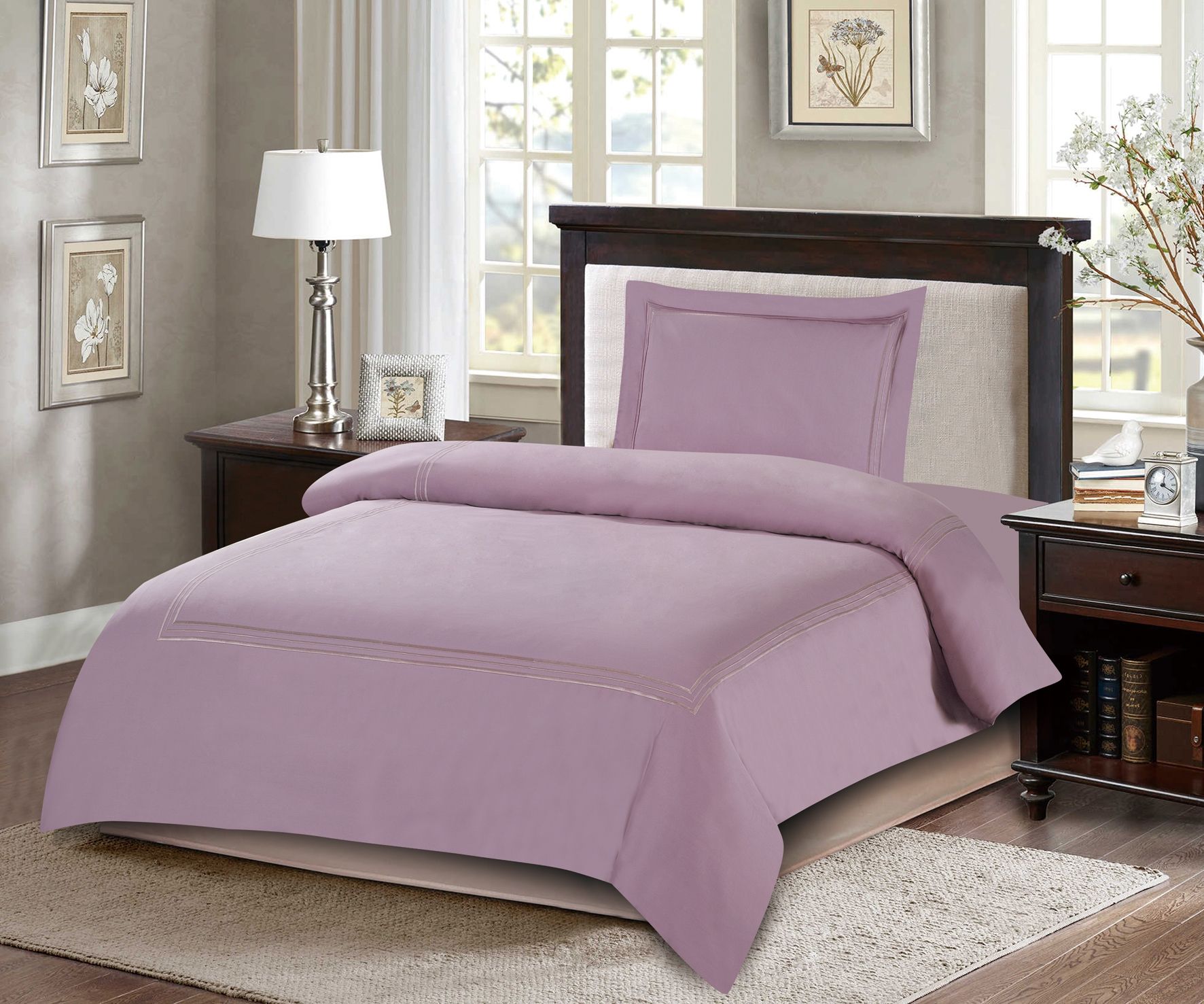 ARMN Naturesoft 4-Piece Duvet Cover Set - Light Lilac ARMN Naturesoft 4-Piece Duvet Cover Set - Light Lilac