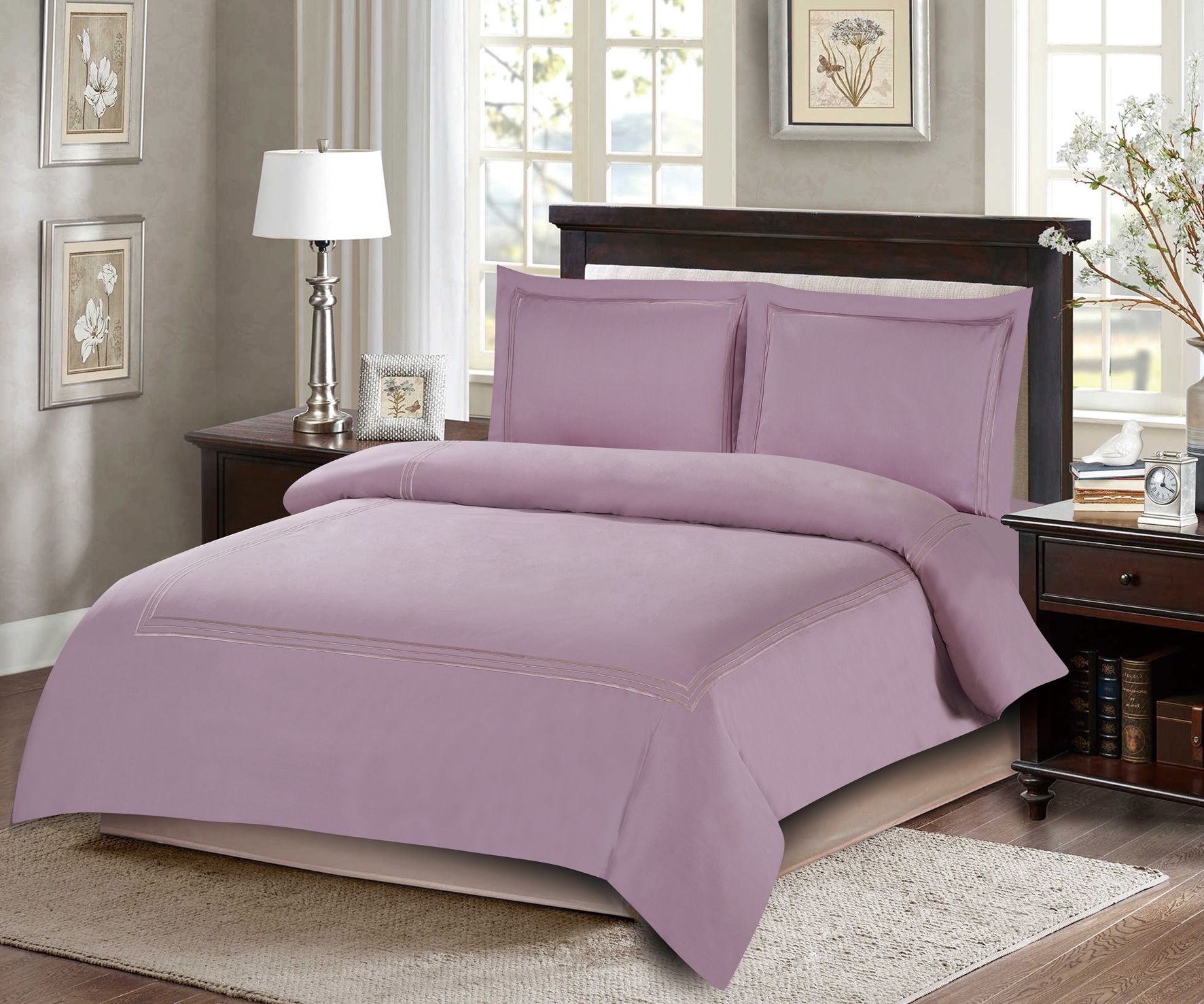 ARMN Naturesoft 4-Piece Duvet Cover Set - Light Lilac ARMN Naturesoft 4-Piece Duvet Cover Set - Light Lilac
