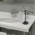 ARMN Drummond Towel Rack – Brown, Freestanding & Stable
