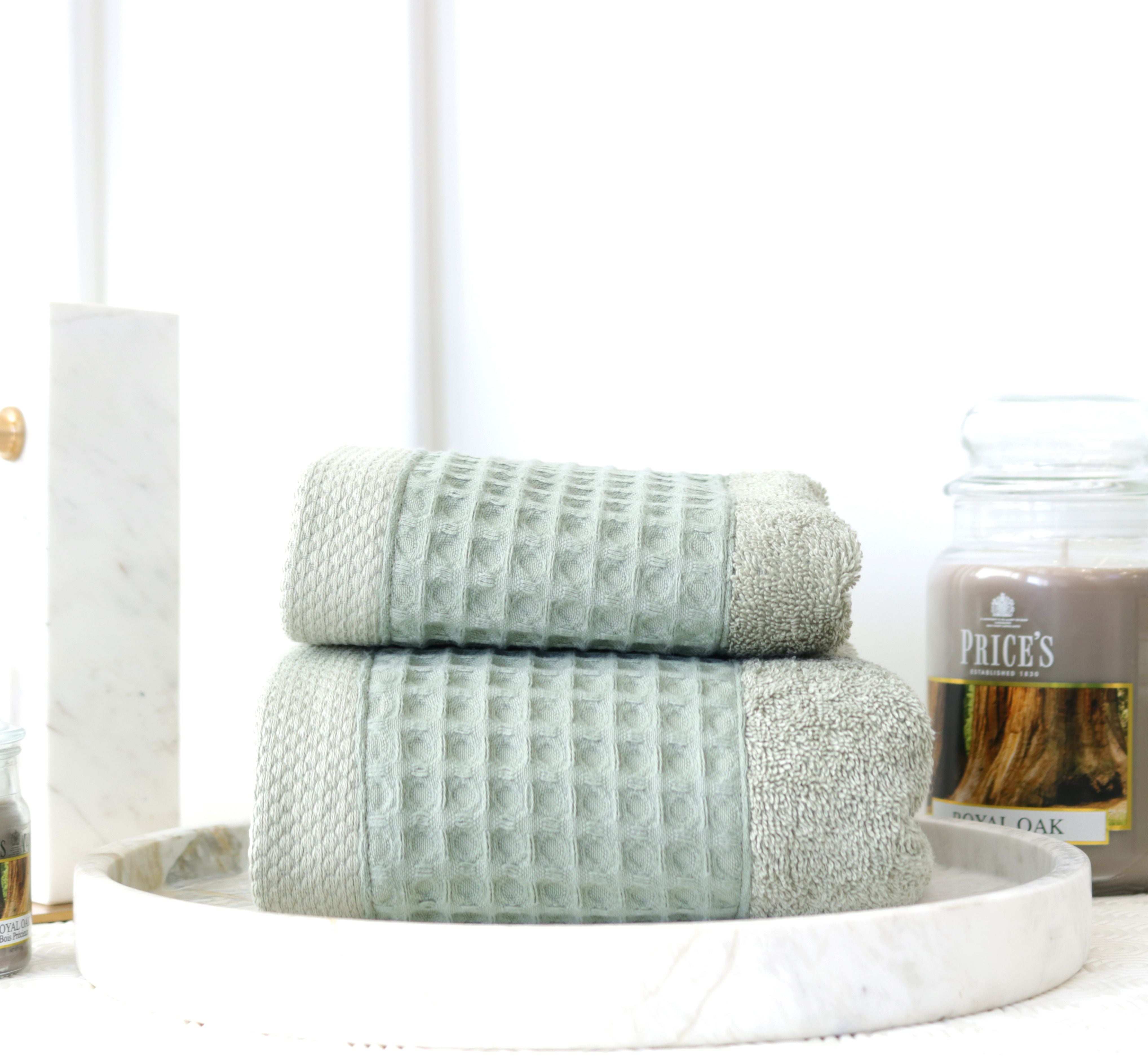 Dreams Monia 2-Piece Bath Towels Set - Light Green