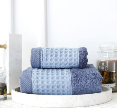 Dreams Monia 2-Piece Bath Towels Set - Blue