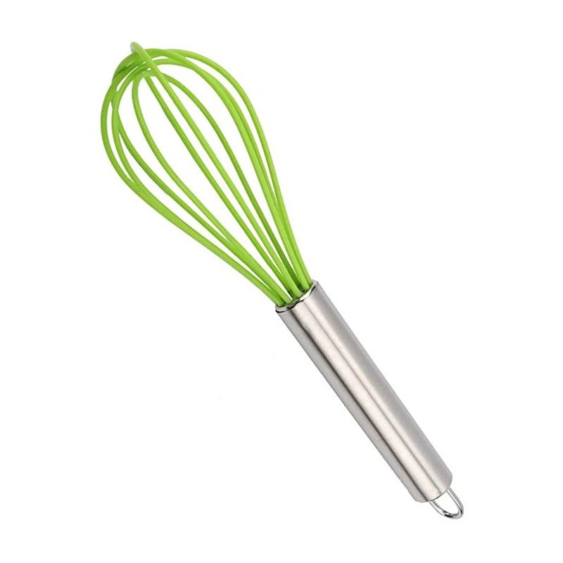 Ibili Silicone Whisk 25cm - Green Heat-Resistant Ibili Silicone Whisk 25cm - Green Heat-Resistant