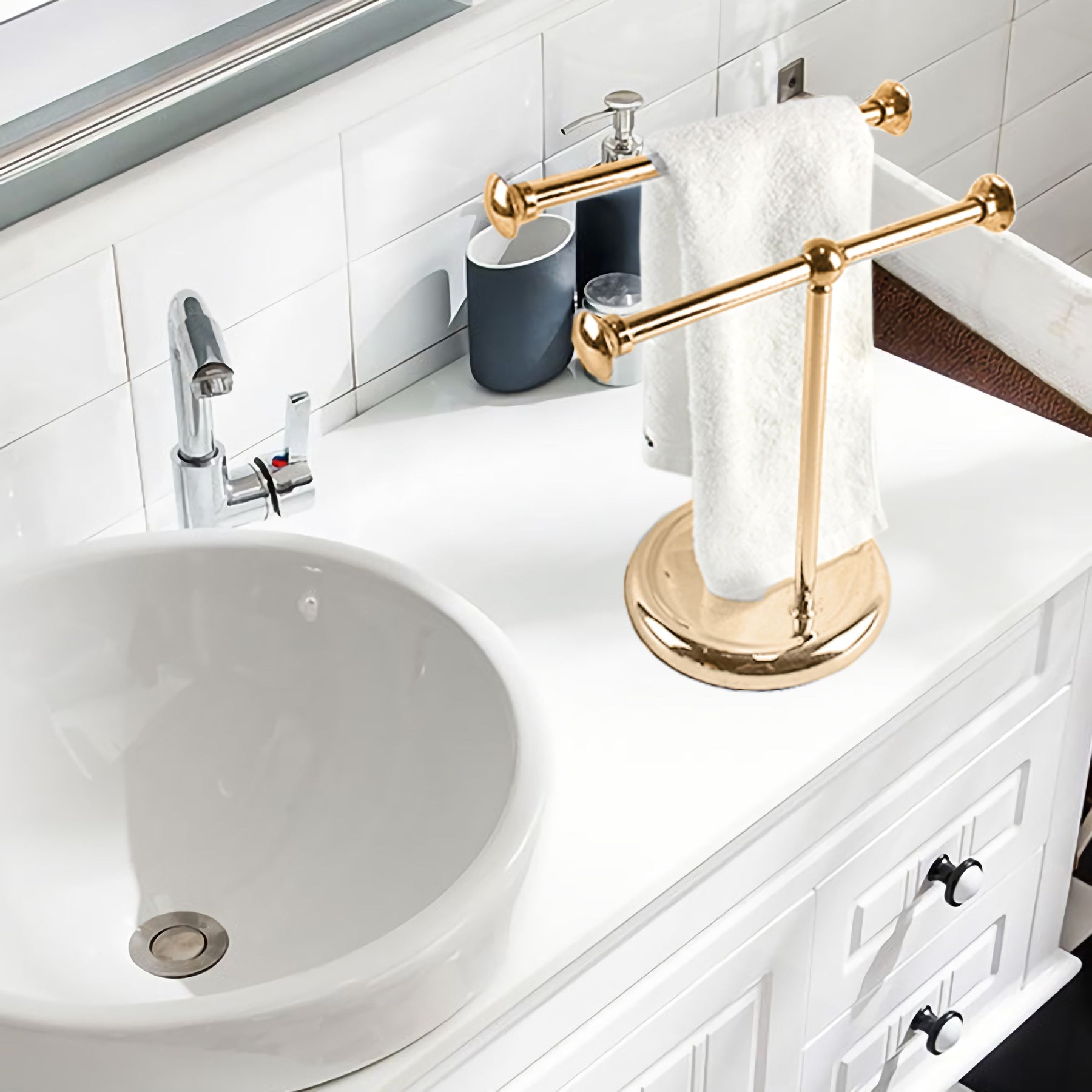 ARMN Delta Double Towel Stand ARMN Delta Double Towel Stand