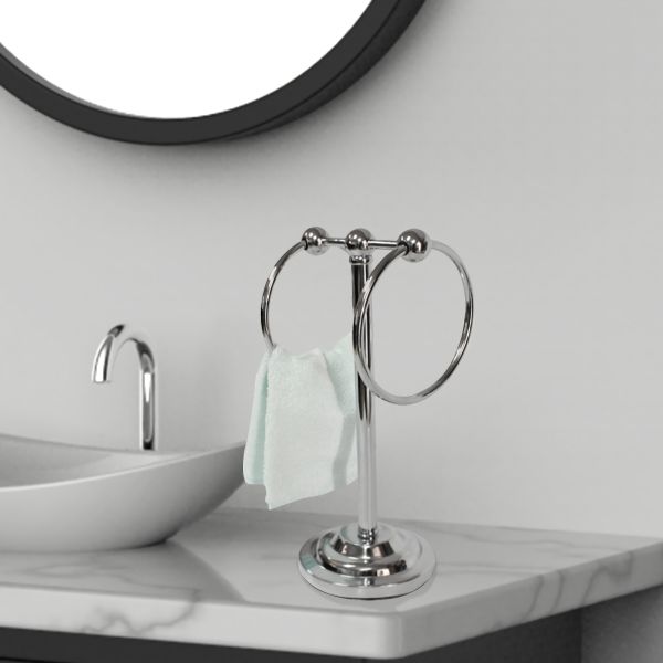 ARMN Delta Double Ring Towel Stand ARMN Delta Double Ring Towel Stand