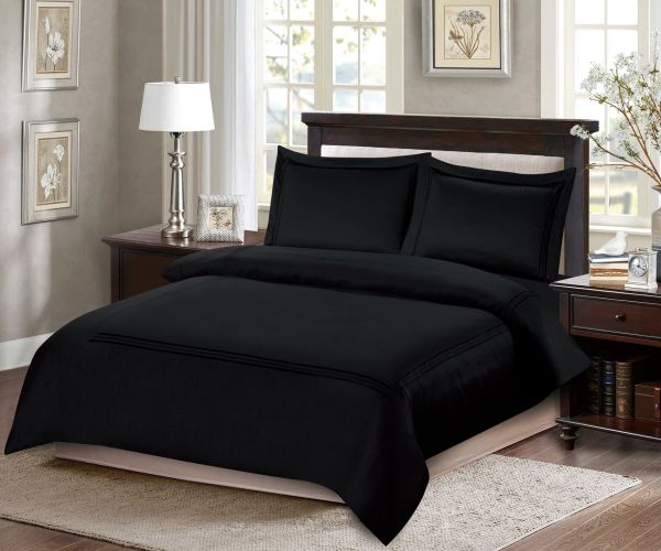ARMN Naturesoft King Duvet Cover Set 4pcs – Black ARMN Naturesoft King Duvet Cover Set 4pcs – Black