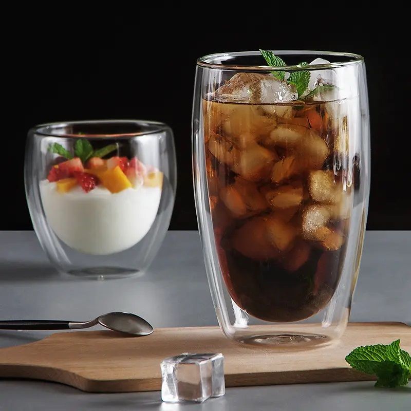 ARMN Anchor 450ml Double-Wall Glass Tumbler