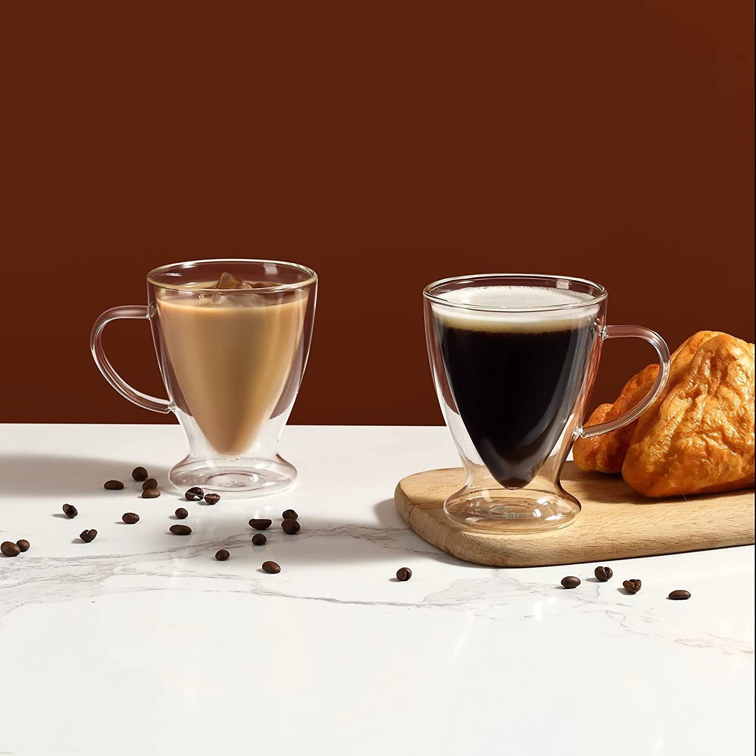 ARMN Anchor Double Wall Glass Mug – 300ml
