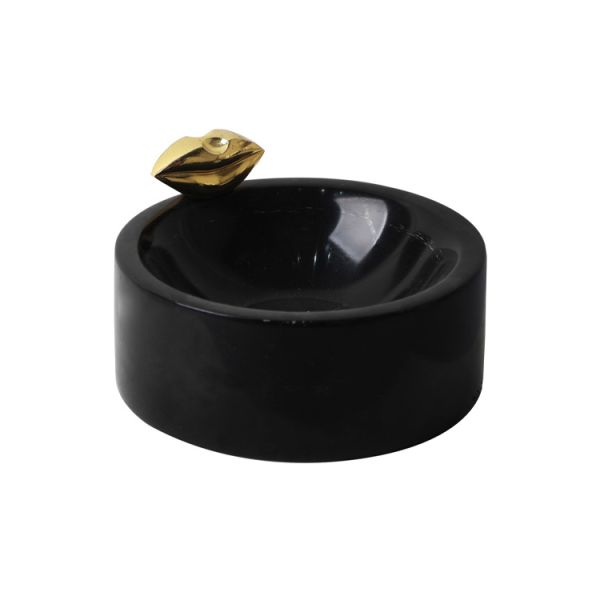 ARMN Sorbet Black Ashtray 12 cm – Elegant & Practical