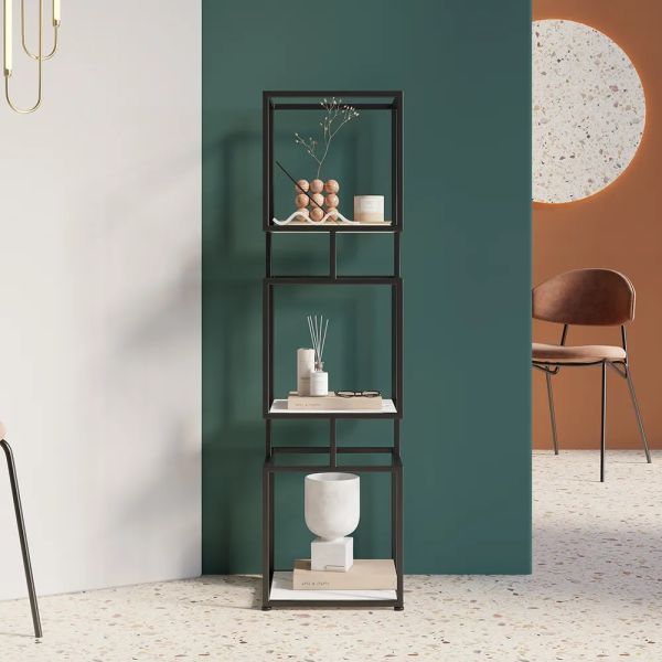 ARMN Regency 4-Shelf Stand – Elegant Black Storage & Display ARMN Regency 4-Shelf Stand – Elegant Black Storage & Display