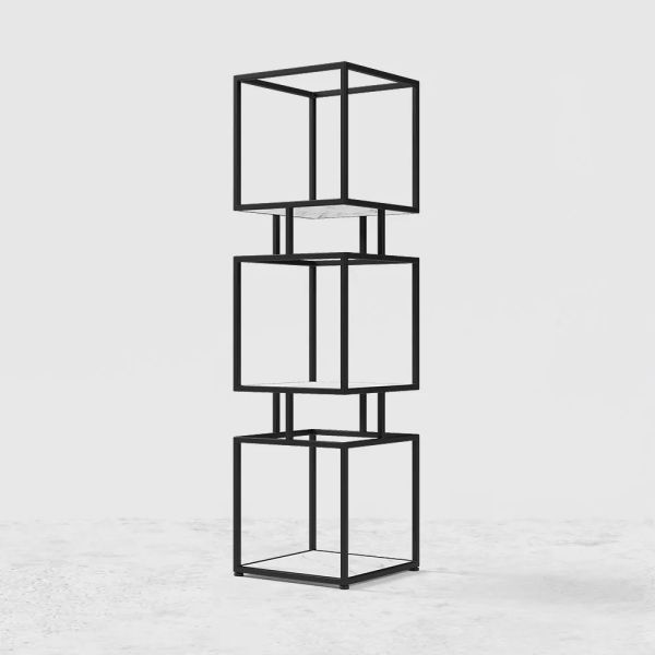 ARMN Regency 4-Shelf Stand – Elegant Black Storage & Display ARMN Regency 4-Shelf Stand – Elegant Black Storage & Display
