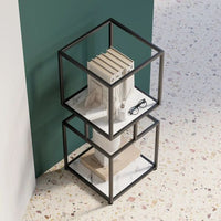 ARMN Regency 3-Shelf Stand – Elegant Black Storage & Display