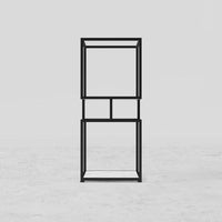 ARMN Regency 3-Shelf Stand – Elegant Black Storage & Display