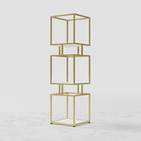 ARMN Regency 4-Shelf Stand – Elegant Gold Storage & Display