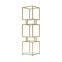 ARMN Regency 4-Shelf Stand – Elegant Gold Storage & Display