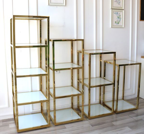 ARMN Milton 4-Tier Stand 35×35cm - Gold