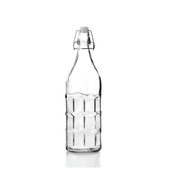 Ibili Glass Bottle 1L – Transparent & Durable