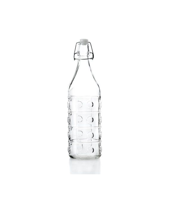 Ibili Glass Bottle 1L – Transparent & Practical