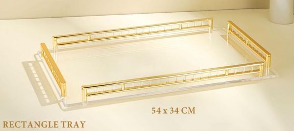 Alfursan 54×34cm Acrylic Serving Tray – Stylish & Durable Alfursan 54×34cm Acrylic Serving Tray – Stylish & Durable