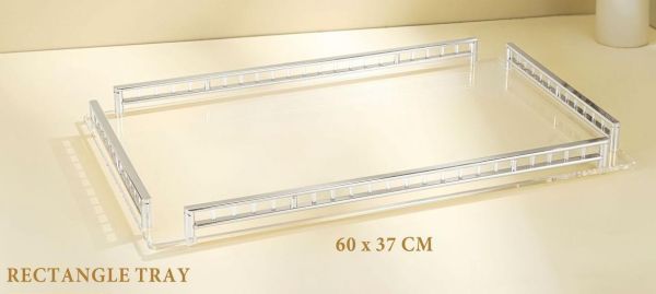 Alfursan 60×37cm Acrylic Serving Tray – Elegant & Durable