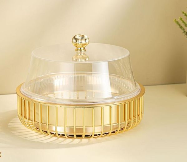 Alfursan 25cm Cake Stand with Cover – Elegant Display