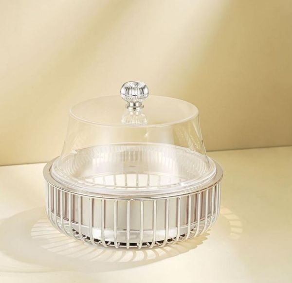 Alfursan 20cm Cake Stand with Cover – Elegant Design