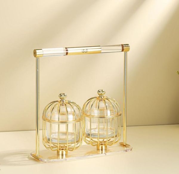 Alfursan Hostess Set with 2 Candy Jars – Elegant Serving Alfursan Hostess Set with 2 Candy Jars – Elegant Serving