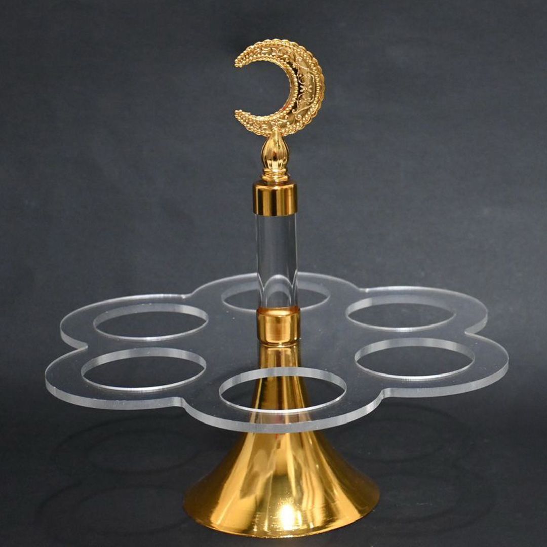 Crstl Arabic Coffee Cup Stand – Holds 6 Cups Elegantly Crstl Arabic Coffee Cup Stand – Holds 6 Cups Elegantly