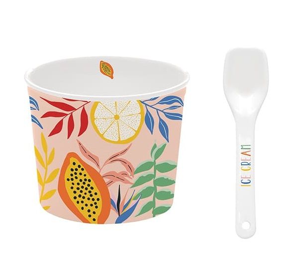 طقم كوب آيس كريم قطعتين من Easy Life Tutti Frutti طقم كوب آيس كريم قطعتين من Easy Life Tutti Frutti