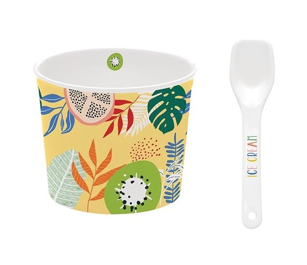 طقم كوب آيس كريم قطعتين من Easy Life Tutti Frutti طقم كوب آيس كريم قطعتين من Easy Life Tutti Frutti