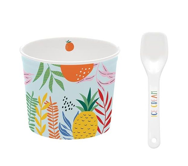 طقم كوب آيس كريم قطعتين من Easy Life Tutti Frutti طقم كوب آيس كريم قطعتين من Easy Life Tutti Frutti