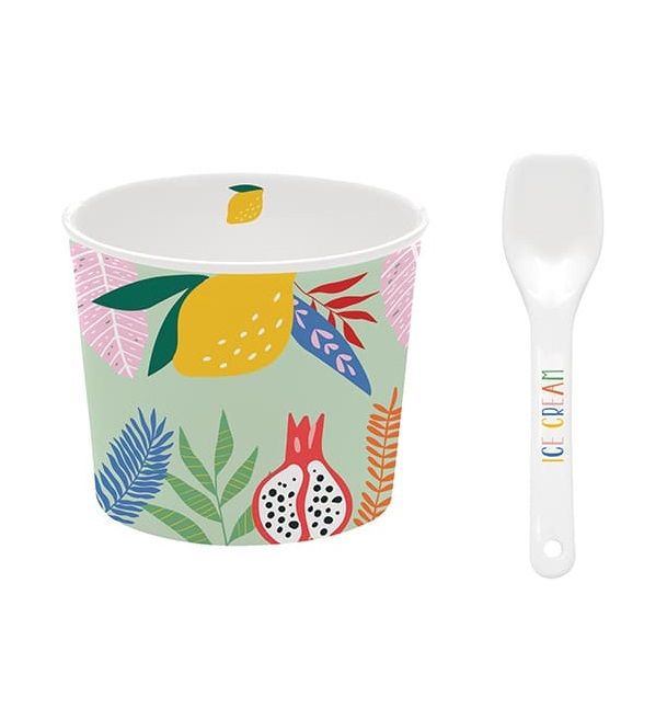 طقم كوب آيس كريم قطعتين من Easy Life Tutti Frutti طقم كوب آيس كريم قطعتين من Easy Life Tutti Frutti