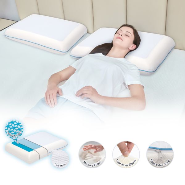 ARMN Pedic Cooling Gel Memory Foam Pillow ARMN Pedic Cooling Gel Memory Foam Pillow