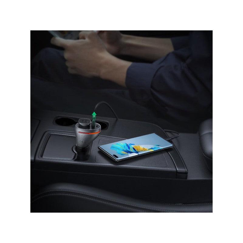 UGREEN Car Charger with Dual USB Ports Single Extension Socket (PD 20W)