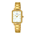 Casio LTP-V009G-7E Women's Rectangular Petite Gold Tone Stainless Steel