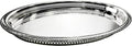 Zolten Oval Tray Silver 53.8×39 cm – Stylish Serving Piece