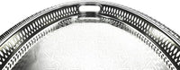 Zolten Oval Tray Silver 45×32 cm – Elegant Daily Serving