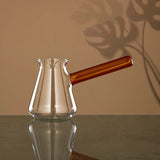 Almarjan 350ml Glass Coffee Heater - Brown