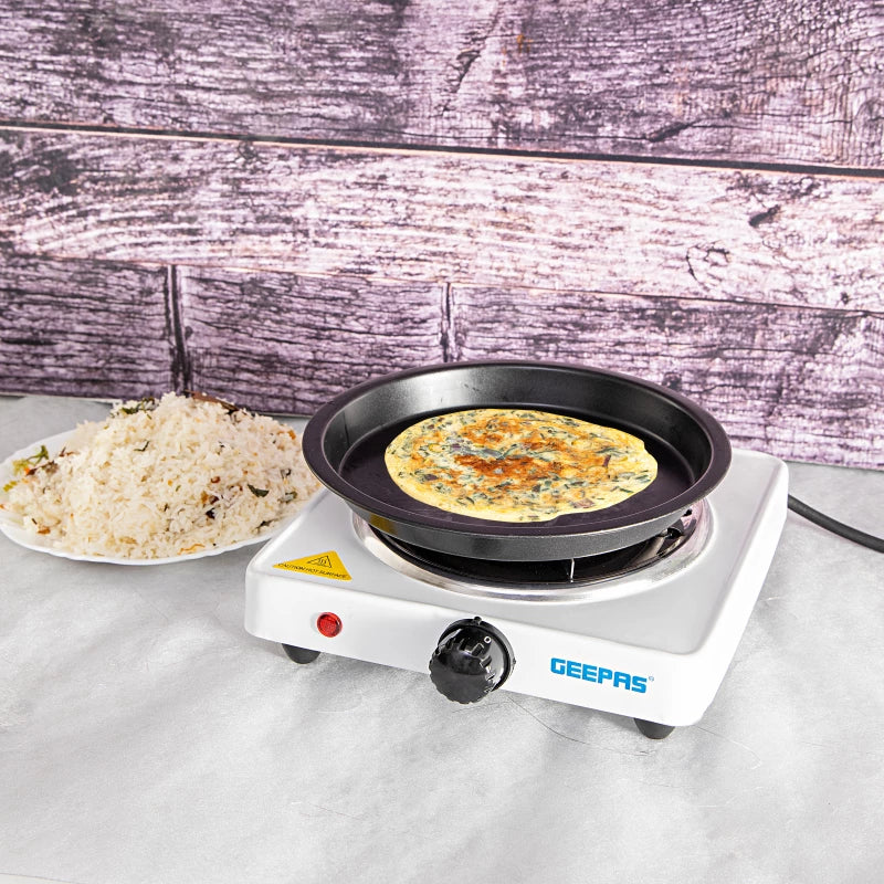 Geepas GHP7577 Single Hot Plate 1000W – White Geepas GHP7577 Single Hot Plate 1000W – White