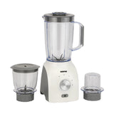 Geepas GSB44034N 3-in-1 Blender – 600W, 3 Speed & Pulse, Grinder & Chopper Attachments | White & Grey