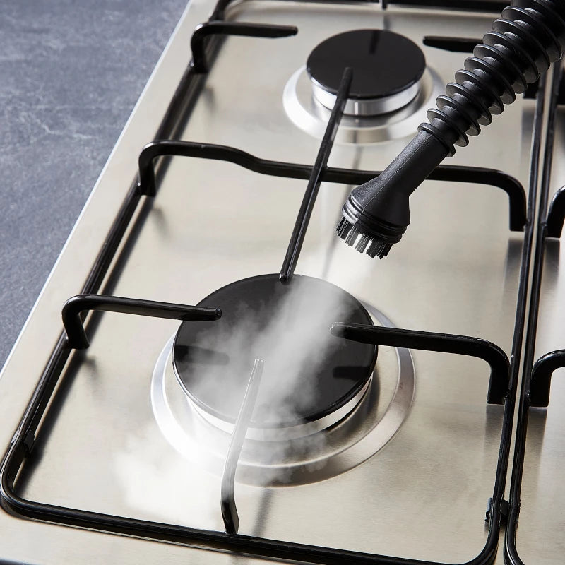 Geepas GSC63064UK Handheld Steam Cleaner – 1050W, 380ml Tank, 9 Accessories, 110°C Steam | Blue & White