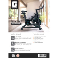 دراجة ثابتة Geepas GFT90005 – Bluetooth، 6 كجم، مقاومة قابلة للتعديل