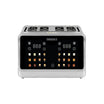 Geepas Digital 4-Slice Toaster, LED Touch, 6 Modes, Silver GBT36569UK