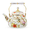 LifeSmile 2.8L Metal Teapot with Floral Design – Multi Colors